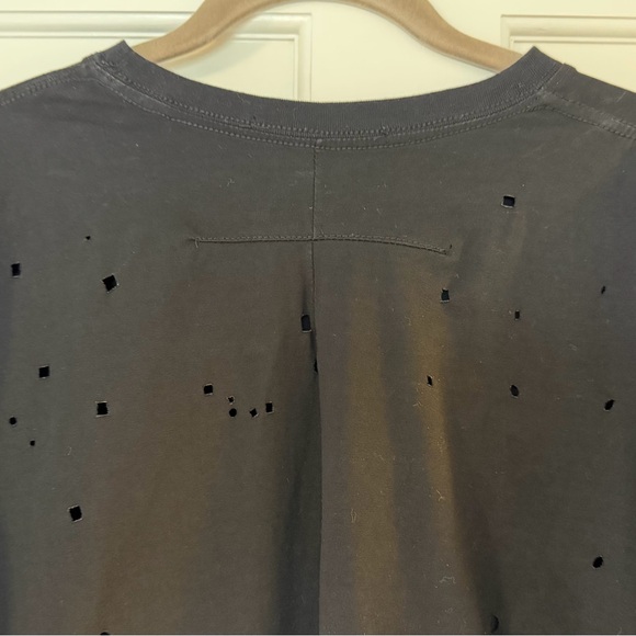 Givenchy Paris Distressed Black Short Sleeve Tee, Large - Picture 4 of 6